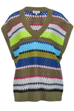 Baum Und Pferdgarten - Multi-Color Wool Blend Sweater Vest Sz L