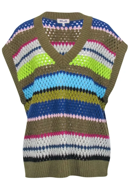 Baum Und Pferdgarten - Multi-Color Wool Blend Sweater Vest Sz L