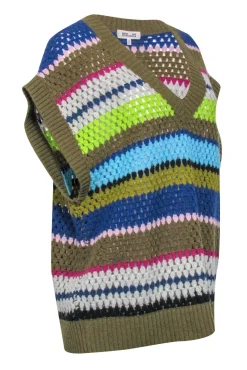 Baum Und Pferdgarten - Multi-Color Wool Blend Sweater Vest Sz L