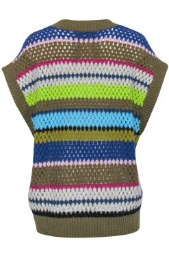 Baum Und Pferdgarten - Multi-Color Wool Blend Sweater Vest Sz L