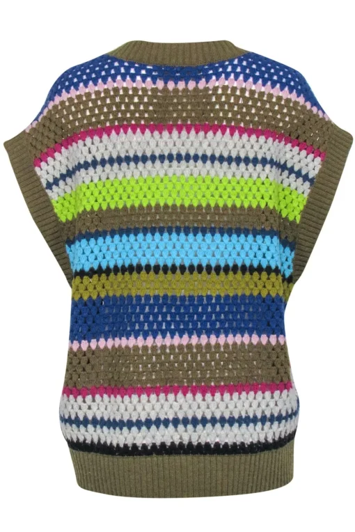 Baum Und Pferdgarten - Multi-Color Wool Blend Sweater Vest Sz L