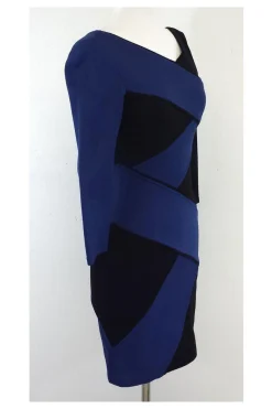 BCBG - Blue & Black Bodycon Dress Sz XS