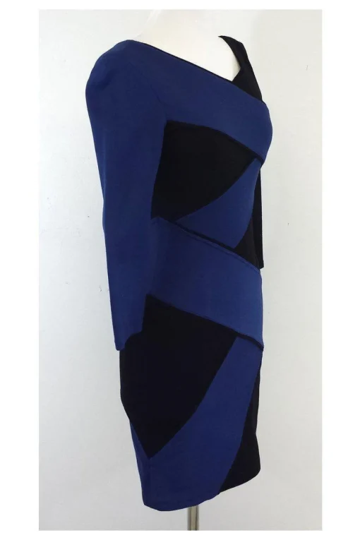 BCBG - Blue & Black Bodycon Dress Sz XS