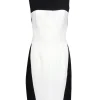 BCBG Max Azria - Black & White Lia Crisscross Dress Sz 8