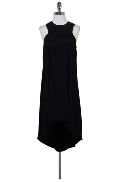 BCBG Max Azria - Black Sleeveless Dress w/ Ruffles Sz XS