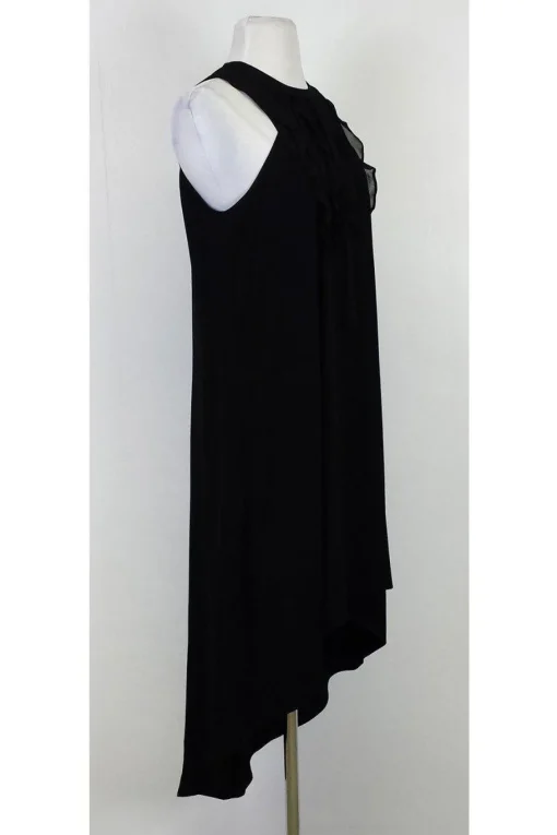 BCBG Max Azria - Black Sleeveless Dress w/ Ruffles Sz XS