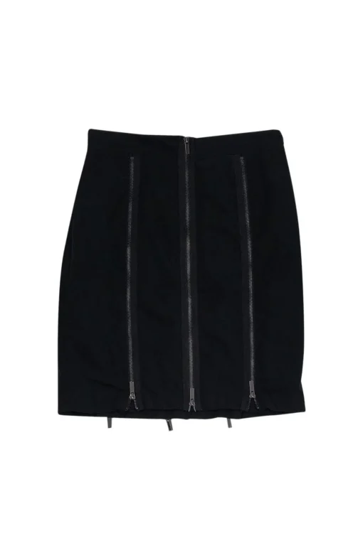 BCBG Max Azria - Black Zipper Skirt Sz 4