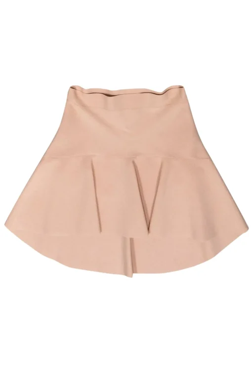 BCBG Max Azria - Blush Pink High-Low Bandage-Style Circle Skirt Sz M