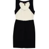 BCBG Max Azria - Cream & Black Colorblock Dress Sz XS