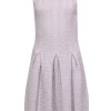 BCBG Max Azria - Grey Wool Cable Knit Fit and Flare Dress Sz M