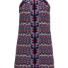 BCBG Max Azria - Multi Colored Mosaic Patterned Mini Dress Sz XXS