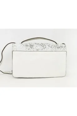 BCBG Max Azria - White Leather Sequin Crossbody