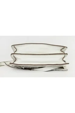 BCBG Max Azria - White Leather Sequin Crossbody