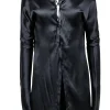 Ben Taverniti - Black Silk Blend Blouse Sz M