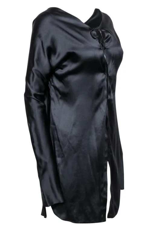 Ben Taverniti - Black Silk Blend Blouse Sz M