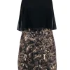 Betsy & Adam - Black & Gold Sequin Skirt Dress Sz 6