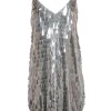 BHLDN - White Sleeveless Iridescent Sequin Sleeveless Dress Sz 14
