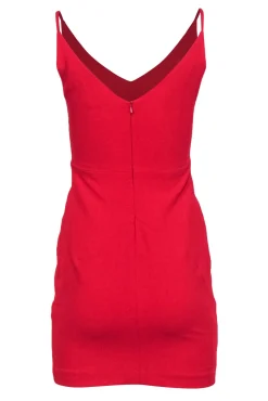 Black Halo - Red Sleeveless Mini Sheath Dress Sz 2
