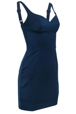 Black Halo - Smoky Blue Bodycon Dress w/ Hardware Accents Sz 0