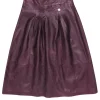 Bod & Christensen - Maroon Leather Mid Maxi Skirt Sz 8