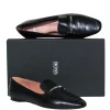 BOSS Hugo Boss - Black Leather Loafer w/ Silver-Toned Bar Sz 11