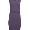 BOSS Hugo Boss - Purple Belted Sheath Dress Sz 0