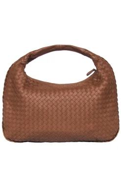 Bottega Veneta - Brown Woven Leather Hobo Bag
