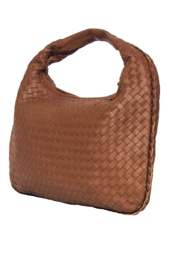 Bottega Veneta - Brown Woven Leather Hobo Bag