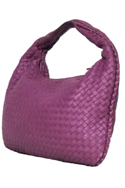 Bottega Veneta - Purple Woven Leather Hobo Bag