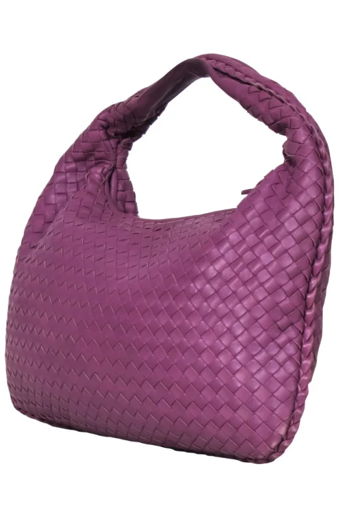 Bottega Veneta - Purple Woven Leather Hobo Bag