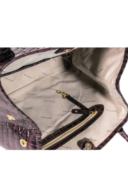 Brahmin - Brown Crocodile "Anytime Tote Melbourne"
