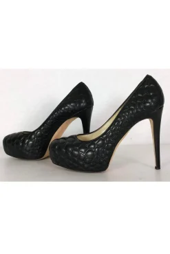 Brian Atwood - Black Leather Quilted Pumps Sz 9