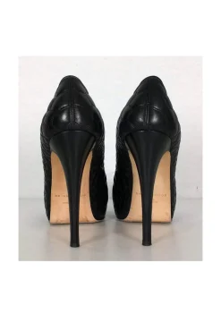 Brian Atwood - Black Leather Quilted Pumps Sz 9