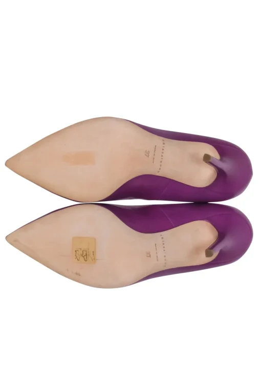 Brian Atwood - Purple Leather Pointed Toe Pumps Sz 7