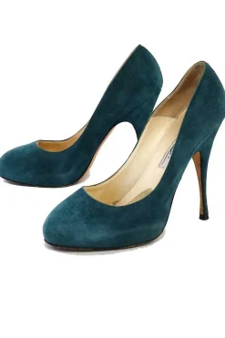 Brian Atwood - Teal Suede Pumps Sz 8