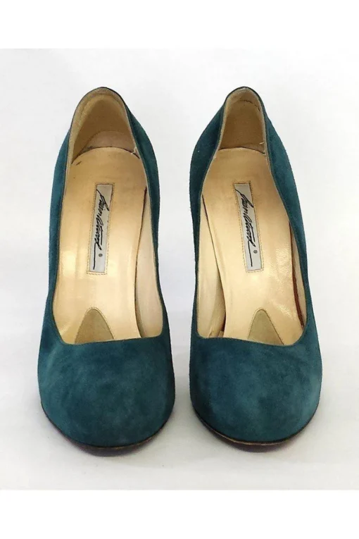 Brian Atwood - Teal Suede Pumps Sz 8