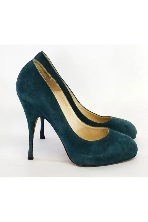 Brian Atwood - Teal Suede Pumps Sz 8