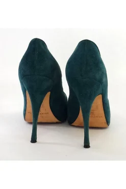 Brian Atwood - Teal Suede Pumps Sz 8