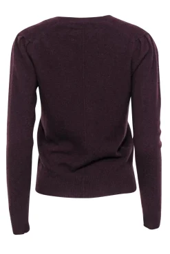 Brochu Walker - Burgundy V-Neck Cashmere Sweater Sz XS