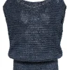 Brochu Walker - Navy Knit Sleeveless Sweater Sz S
