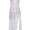 Bronx & Banco - Ivory Eyelet Lace Sleeveless "Tiffany Blanc" Dress Sz M