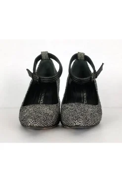 Bruno Magli - Black & White Chevron Heels Sz 8
