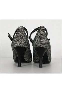 Bruno Magli - Black & White Chevron Heels Sz 8