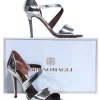 Brunomagli - Silver Metallic Open Toe Pumps Sz 6.5