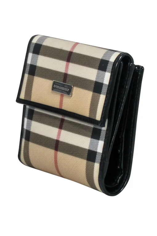 Burberry - Beige Signature Plaid Square Wallet