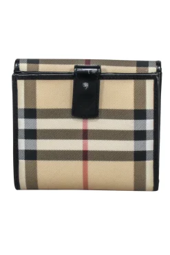 Burberry - Beige Signature Plaid Square Wallet
