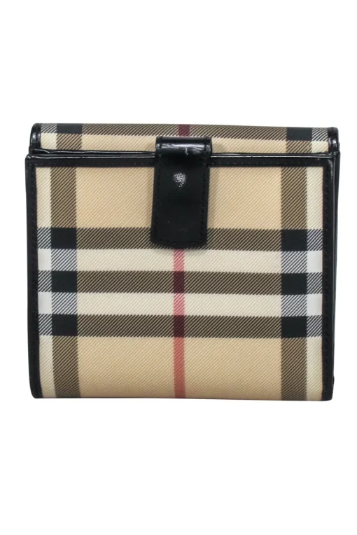 Burberry - Beige Signature Plaid Square Wallet