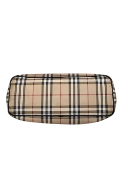 Burberry - Beige Signature Plaid Canvas Tote Bag