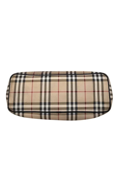 Burberry - Beige Signature Plaid Canvas Tote Bag