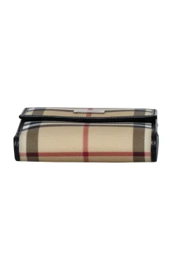 Burberry - Beige Signature Plaid Square Wallet